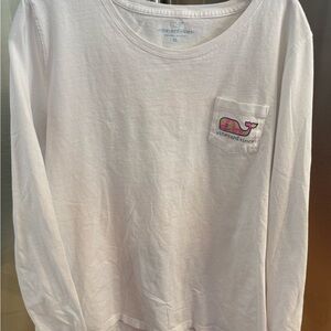 Vineyard Vines White Tee with Colorful Whale